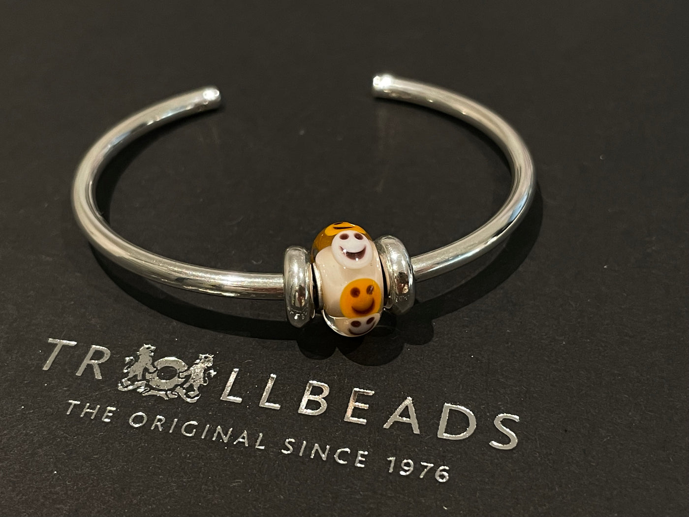 Halloween Bangle Set Silber mit Spass Bead - Limited Edition