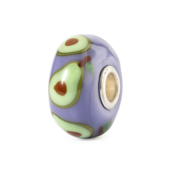 Avocado / Muranoglas und Sterlingsilber