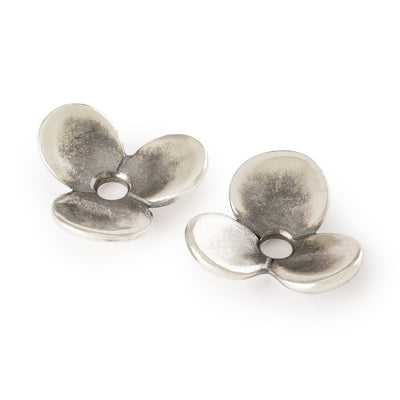 Blumenpoesie mit Ohrhaken 18k vergoldet