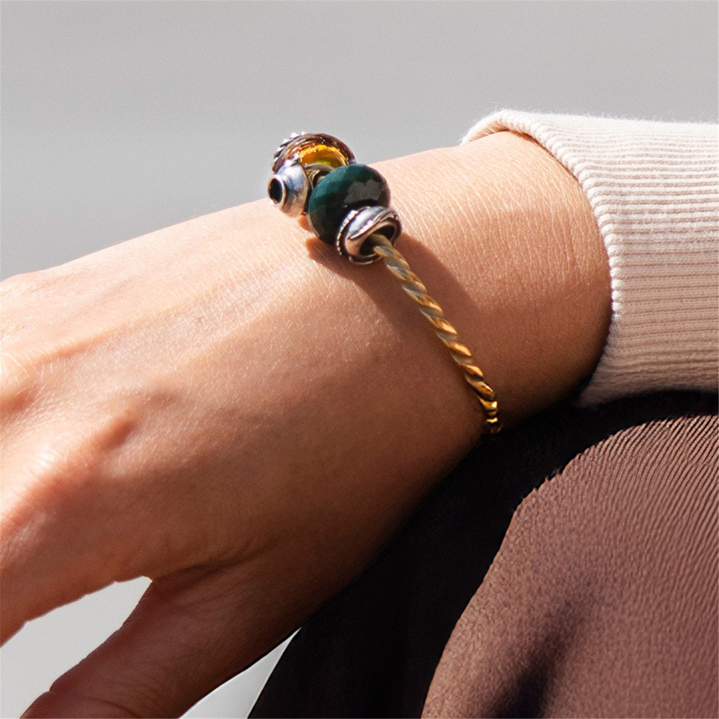 Herbstherz Spacer- Silber