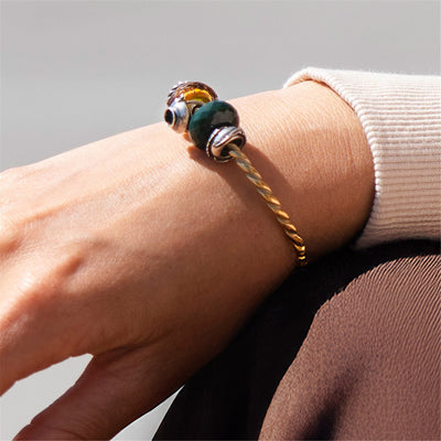 Herbstherz Spacer- Silber