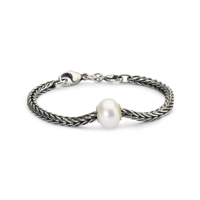 Weisse Perle Armband für Mädchen, 14 cm