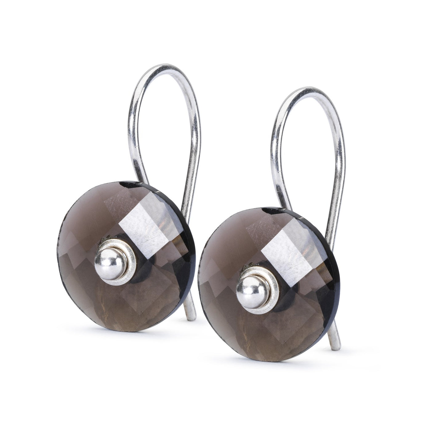 Smoky Quartz Earrings with Silver Earring Hooks